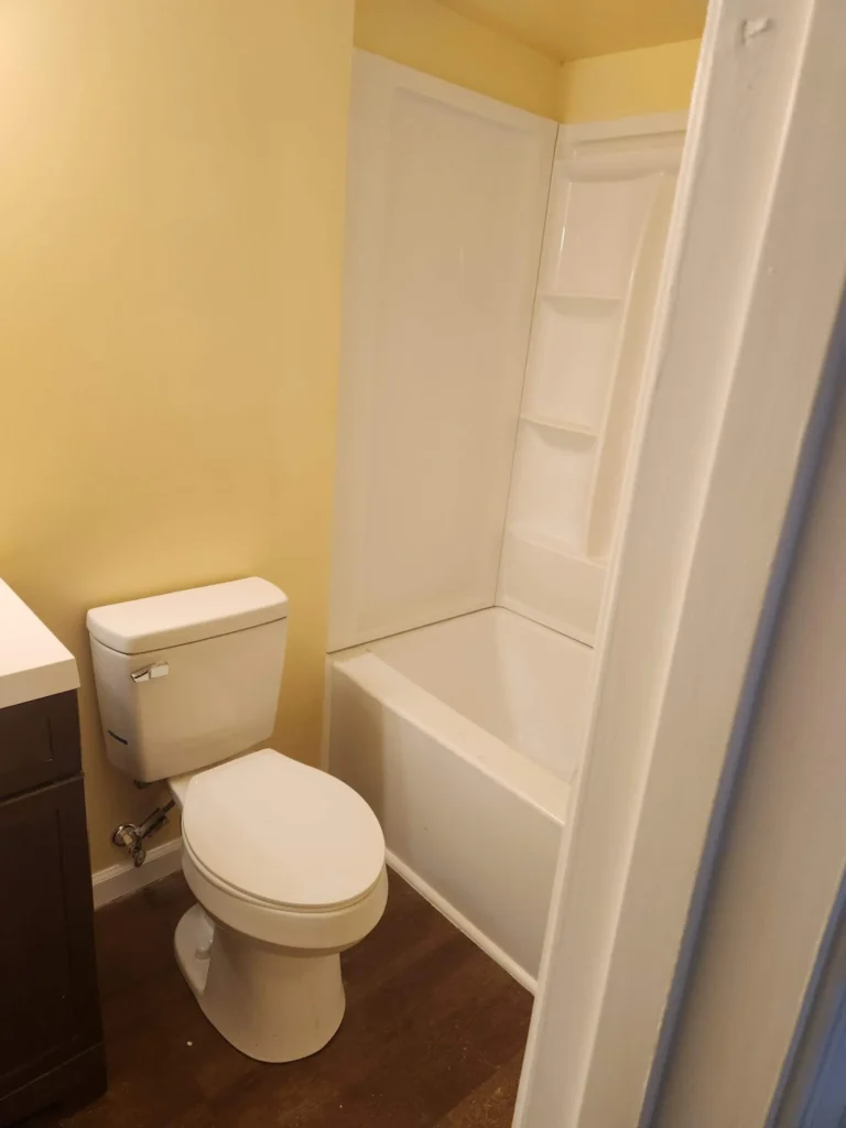 after bathroom repair